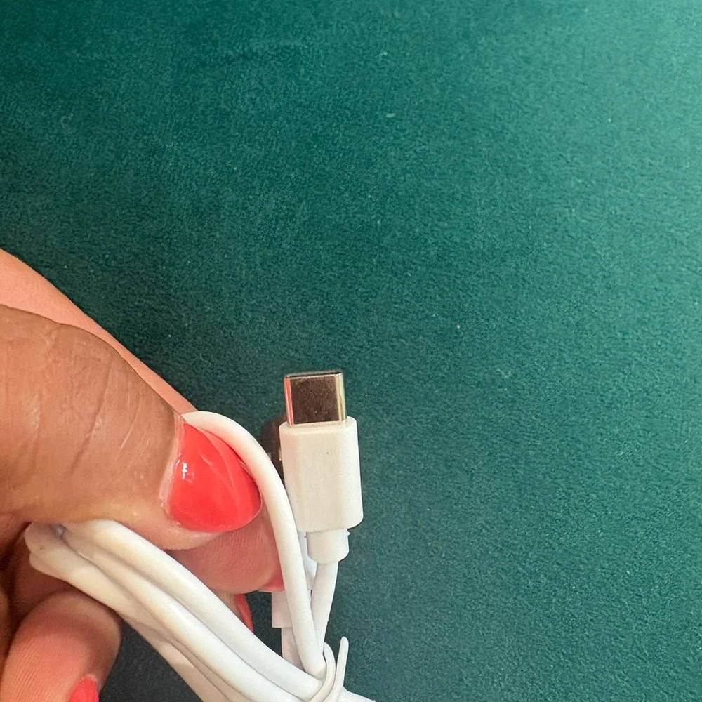 White USB Charging Cable